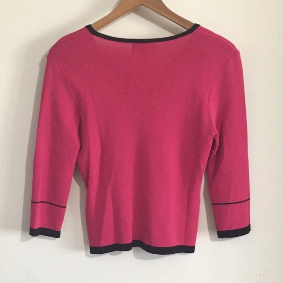 Finity | Dark💗Pink Vintage Sweater Blouse - Picture 2 of 4